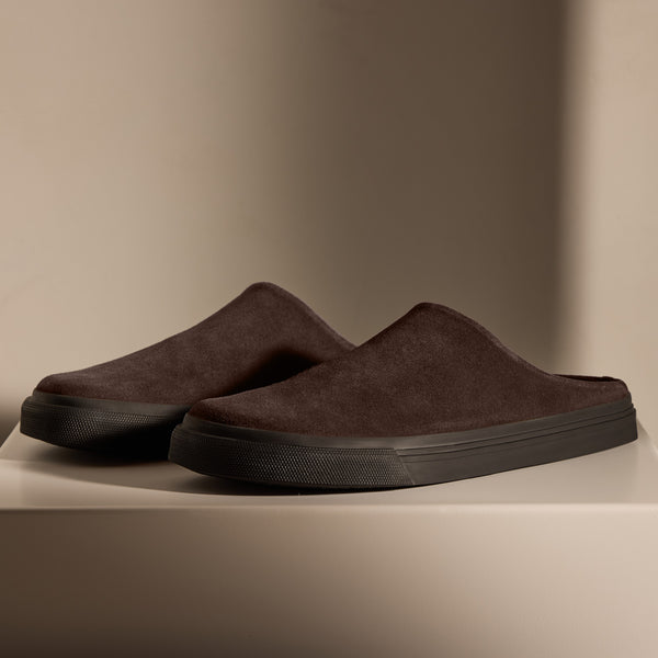 James Perse Men's Suede Clog Cafe