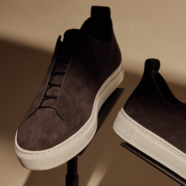 James Perse Men's Suede Solstice Sneaker Cafe