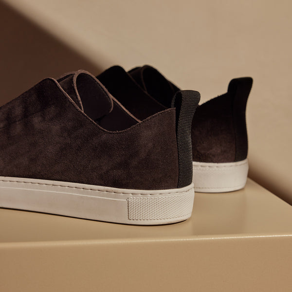 James Perse Men's Suede Solstice Sneaker Cafe