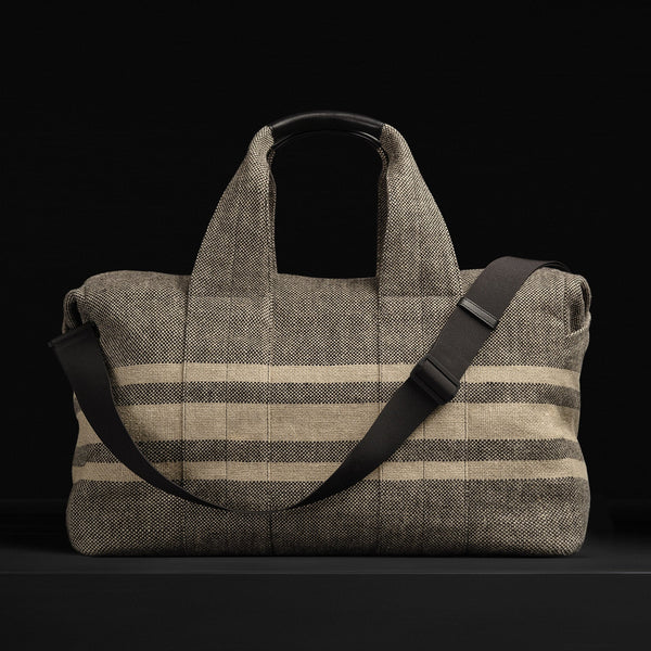 James Perse Montecito Weekend Bag Black/Beige