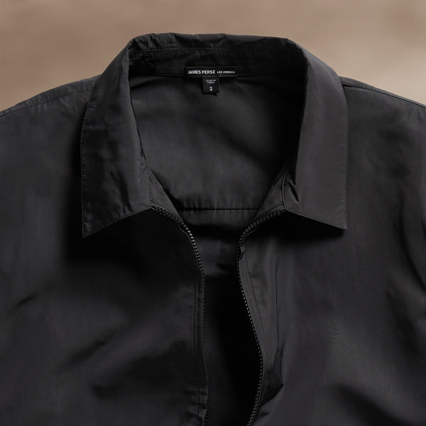 James Perse Nylon Coach Jacket Black