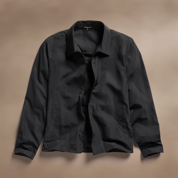 james perse Nylon Coach Jacket Black
