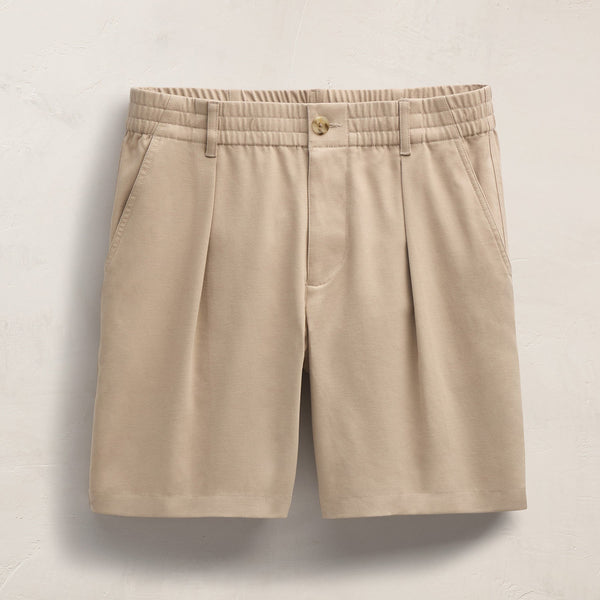 James Perse Oversized Pleated Shorts Light Khaki