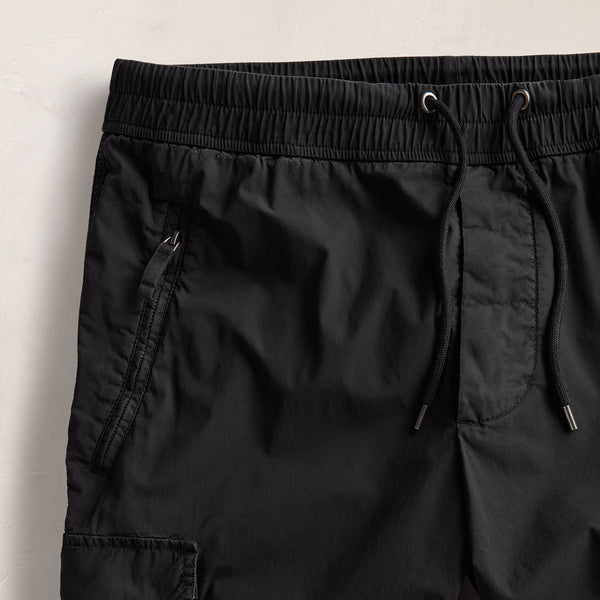 James Perse Parachute Poplin Cargo Short Black