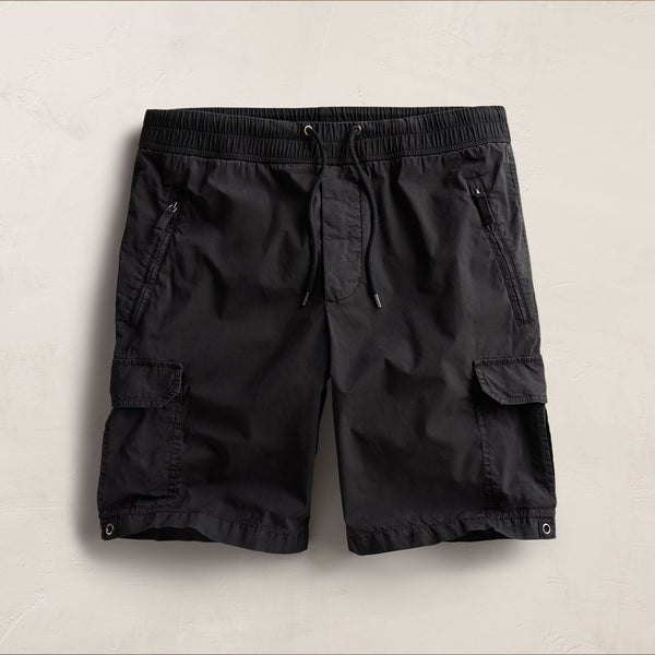 james perse Parachute Poplin Cargo Short Black