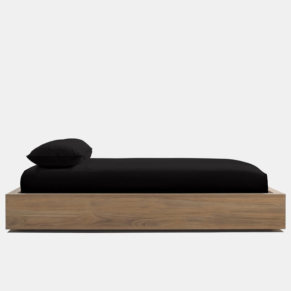 james perse Percale Fitted Sheet Black