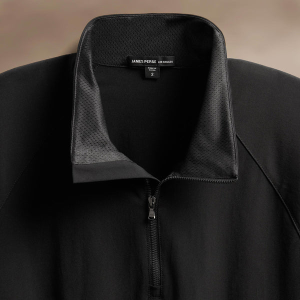 James Perse Performance Half Zip Shell Black