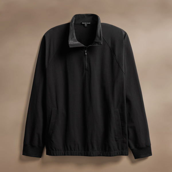 james perse Performance Half Zip Shell Black