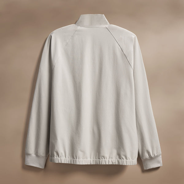 James Perse Performance Half Zip Shell Concrete