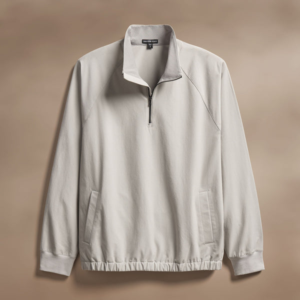 james perse Performance Half Zip Shell Concrete