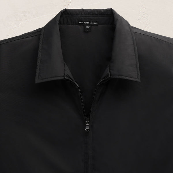 James Perse Recycled Poly Bomber Jacket Black