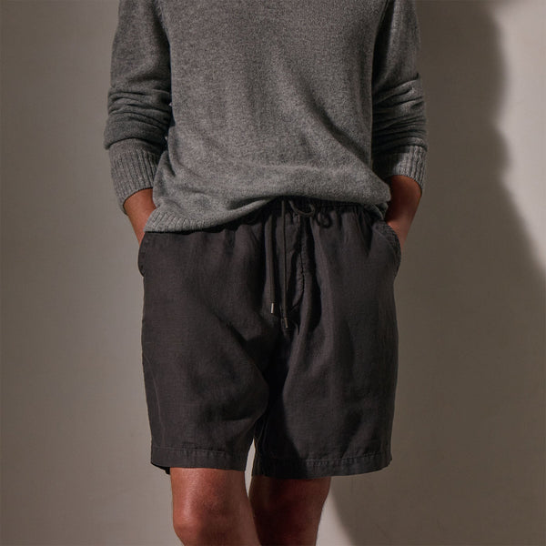 James Perse Relaxed Fit Linen Short Magma Pigment