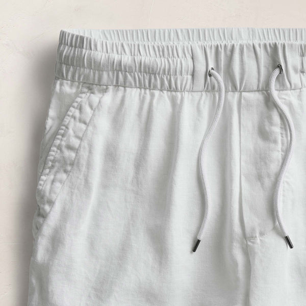 James Perse Relaxed Fit Linen Short White