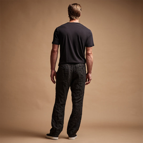 James Perse Relaxed Linen Pant Black