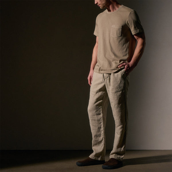 James Perse Relaxed Linen Pant Mineral Pigment