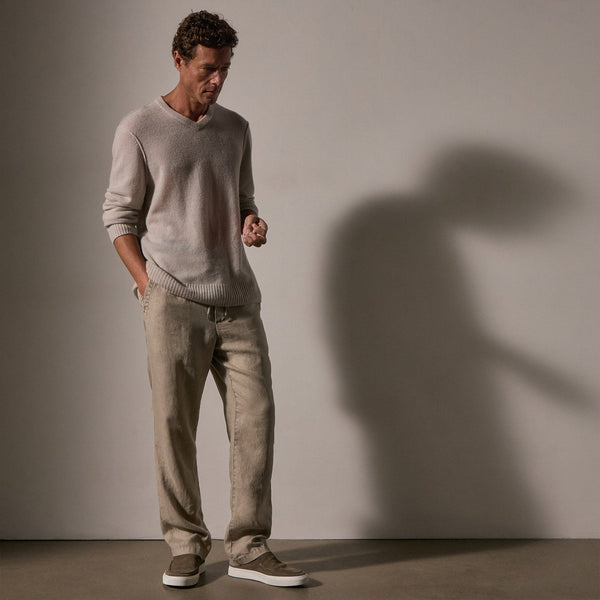 James Perse Relaxed Linen Pant Overcast Pigment