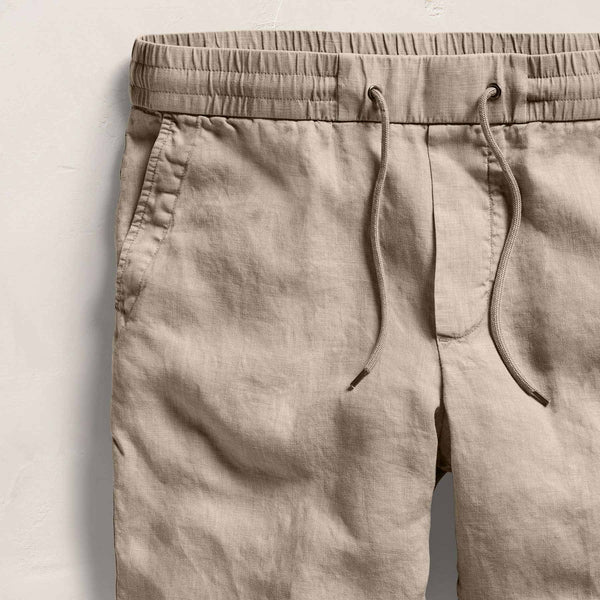 James Perse Relaxed Linen Pant Overcast Pigment