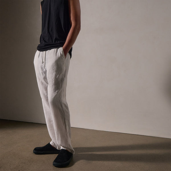 James Perse Relaxed Linen Pant White