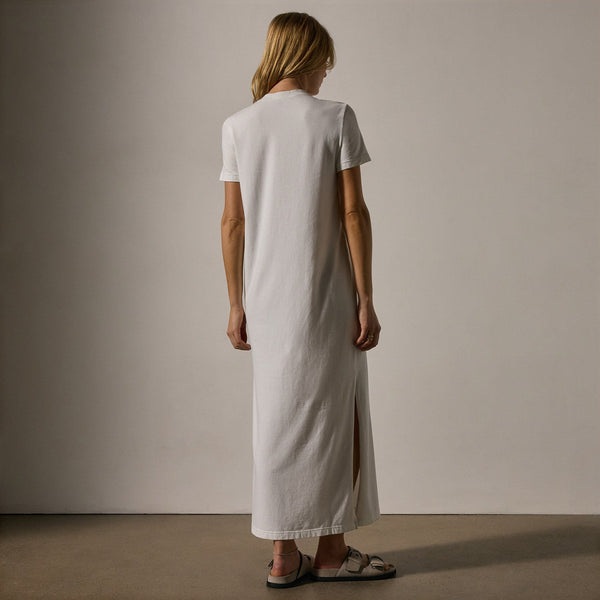 James Perse Relaxed T Shirt Dress White
