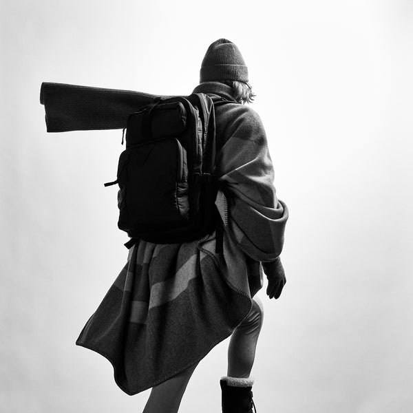 James Perse Sarti Striped Throw Pearl/Heather Grey