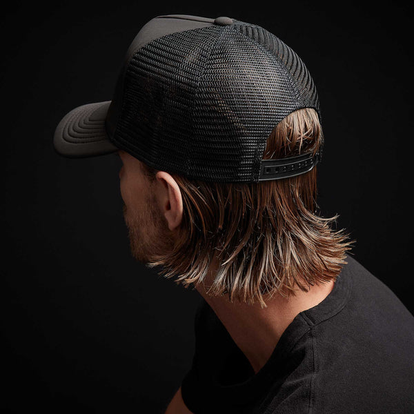 James Perse Scuba Trucker Hat Carbon Grey