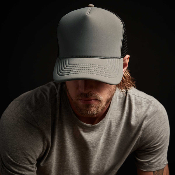 james perse Scuba Trucker Hat Pale Grey