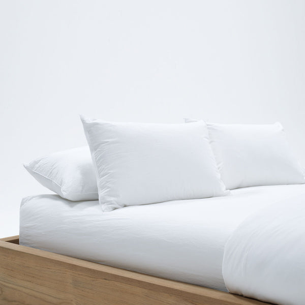 james perse Set of 2 Cotton Pillow Shams White