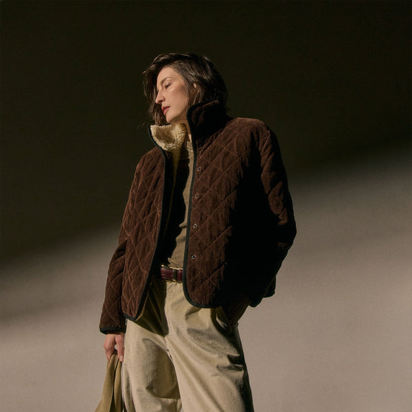 james perse Sherpa Lined Jacket Chestnut