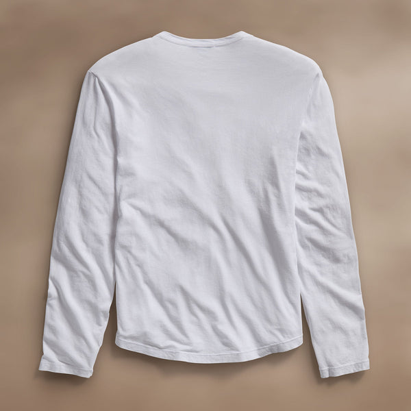 James Perse Shirttail Hem Crew White