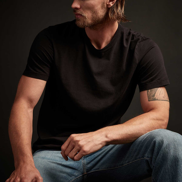 James Perse Short Sleeve Crew Neck Black