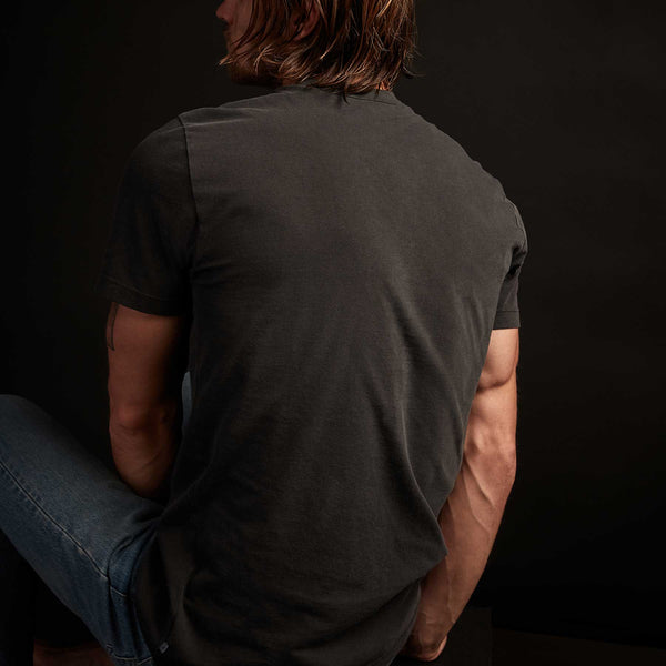 James Perse Short Sleeve Crew Neck Carbon Pigment