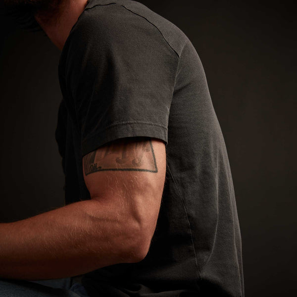 James Perse Short Sleeve Crew Neck Carbon Pigment