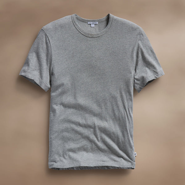 james perse Short Sleeve Crew Neck Heather Grey