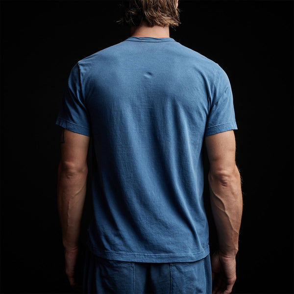 James Perse Short Sleeve Crew Neck Lake Pigment