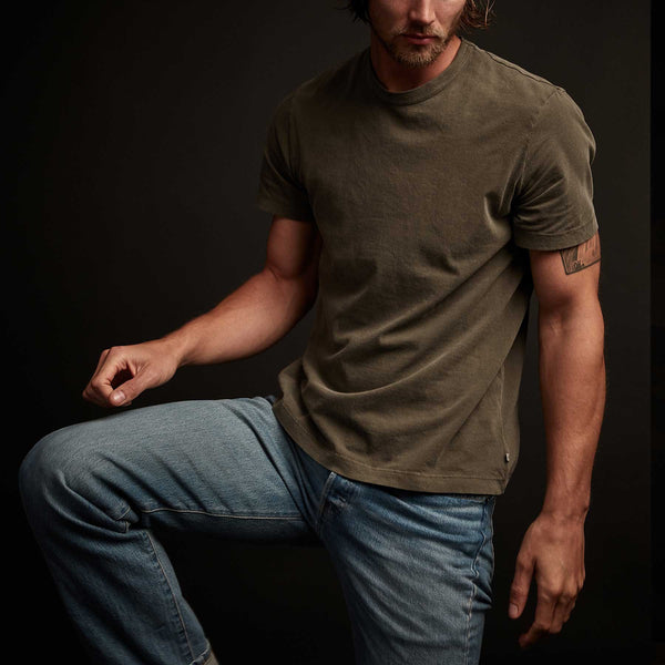 James Perse Short Sleeve Crew Neck Platoon Pigment