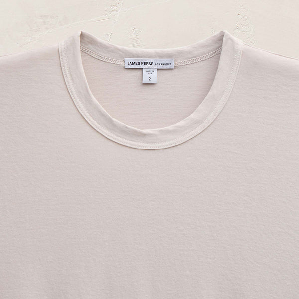 James Perse Short Sleeve Crew Neck Silver Pigment