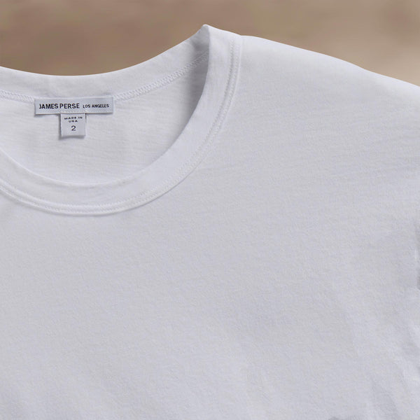 James Perse Short Sleeve Crew Neck White