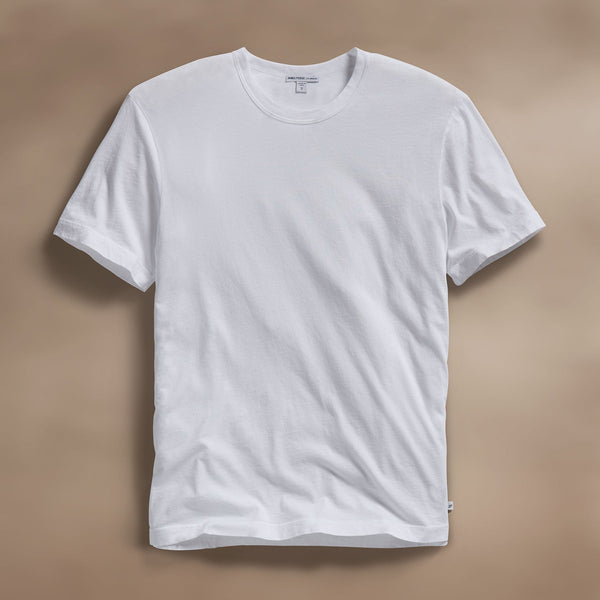 james perse Short Sleeve Crew Neck White