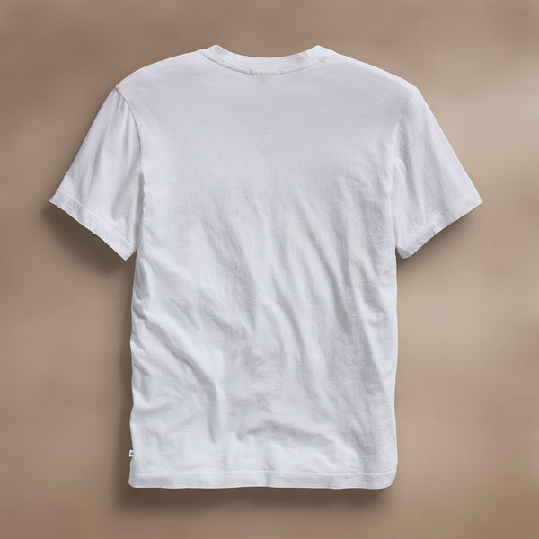 James Perse Short Sleeve V Neck White