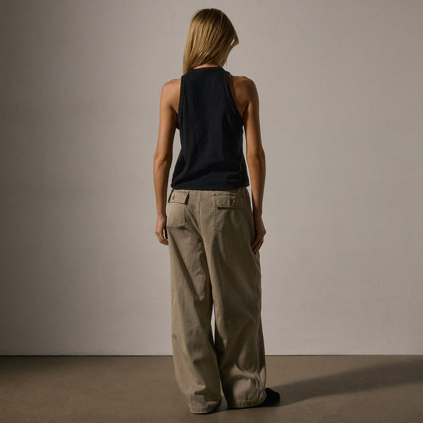 James Perse Slub Jersey Muscle Tank Black