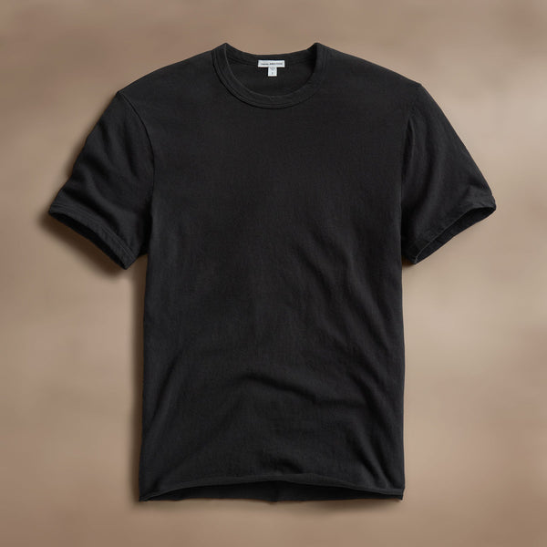 james perse Slub Jersey Short Sleeve Crew Black