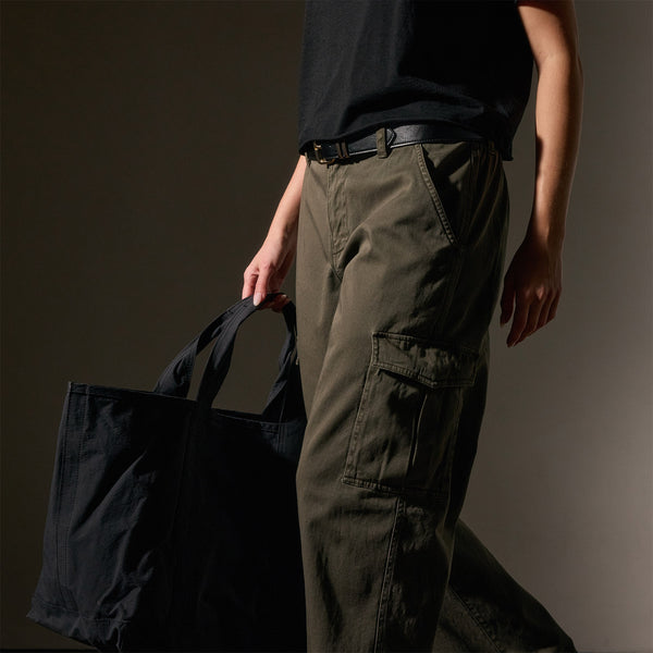 James Perse Small Matte Nylon Tote Black