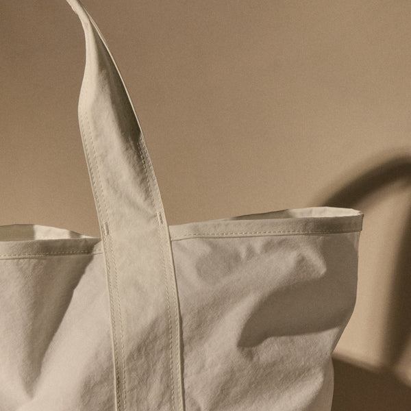 James Perse Small Matte Nylon Tote White