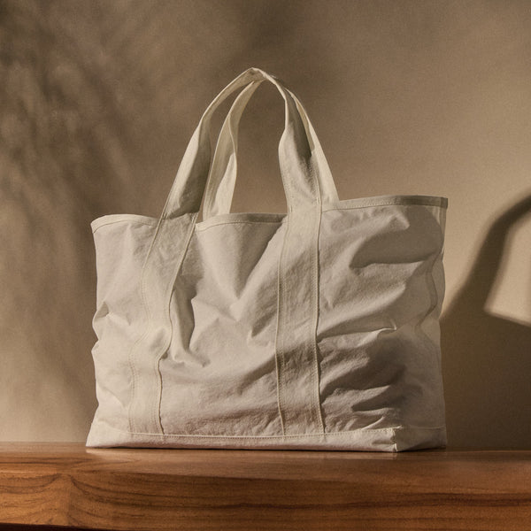 james perse Small Matte Nylon Tote White