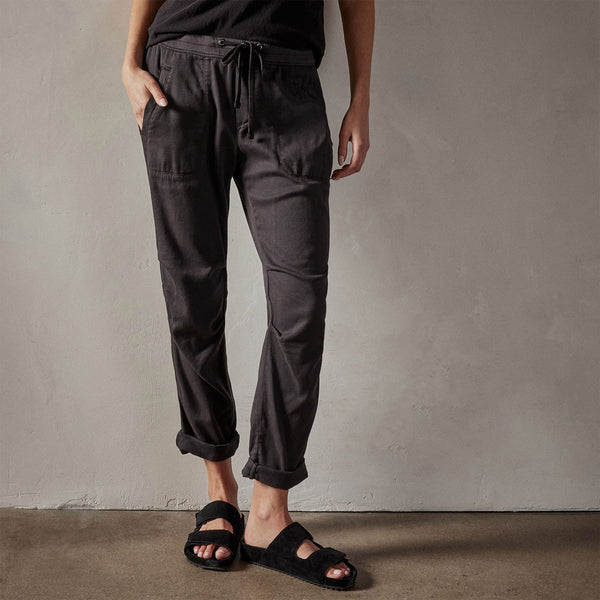 James Perse Soft Drape Pant Carbon Pigment