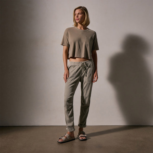 James Perse Soft Drape Pant Driftwood Pigment