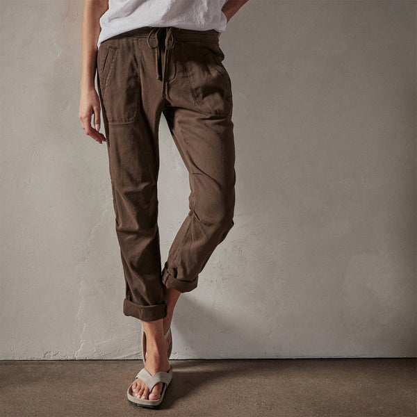 James Perse Soft Drape Pant Smoky Green Pigment