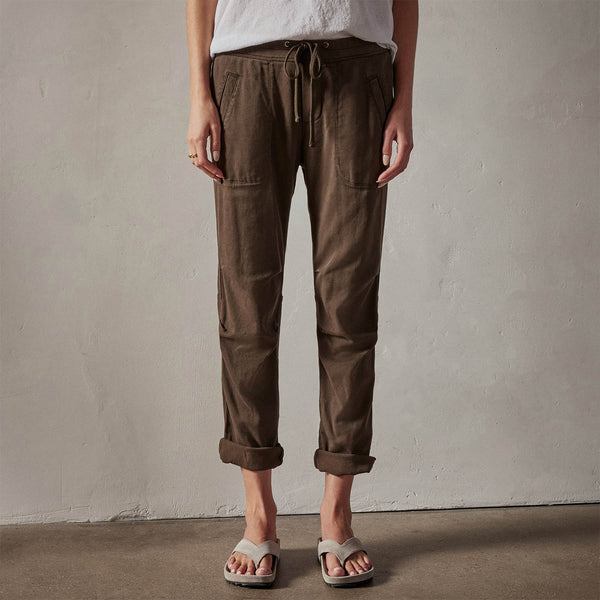 James Perse Soft Drape Pant Smoky Green Pigment