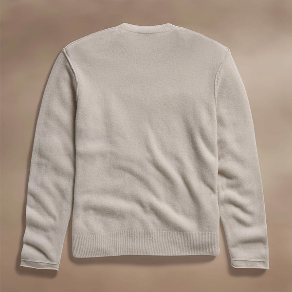 James Perse Soft Featherweight Cashmere Crew Tan