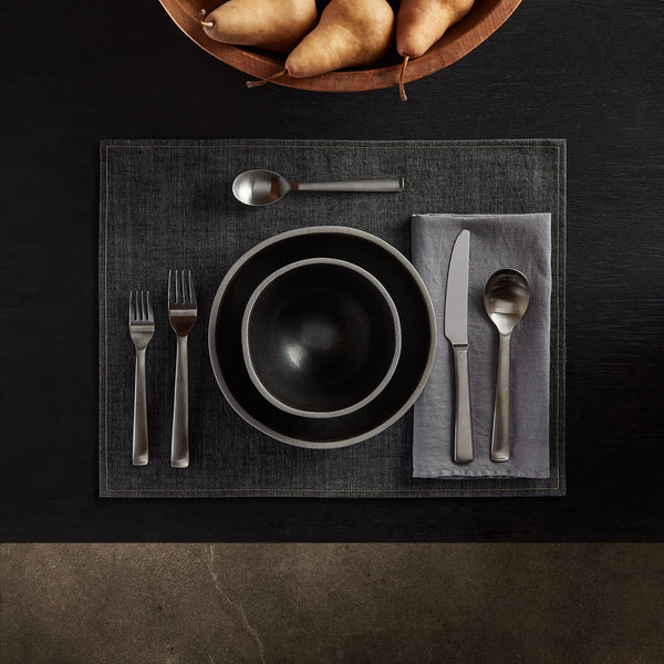 james perse Solid Linen Table Napkin Breeze